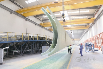 鹽城市大豐區(qū)人民政府 項目為王 中船雙瑞風電葉片